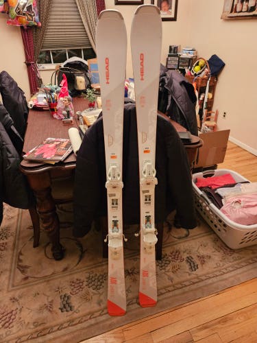 Used Women's HEAD 145 cm All Mountain Pure Joy Skis With Bindings
