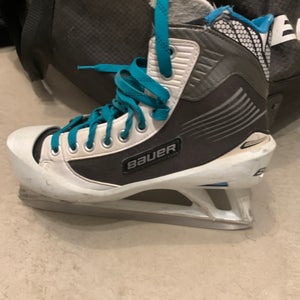 Senior Used Bauer Hockey Goalie Skates Regular Width Size 8