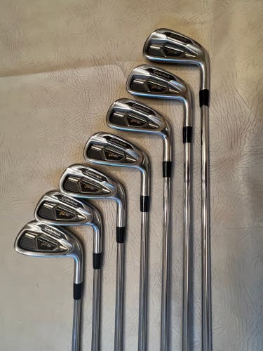 Used Men's TaylorMade Right Handed PSi Iron Set Stiff Flex 7 Pieces (4-PW) Steel Shaft