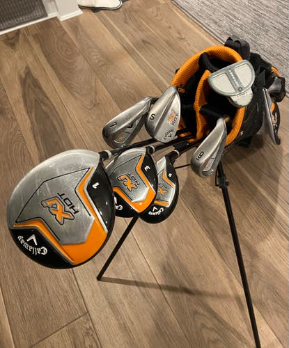 Junior Used Callaway Right Handed XJ Clubs (Full Set) Junior 7 Pieces