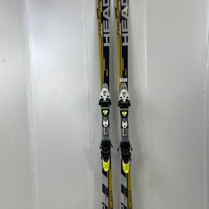 180 cm Used Head Race GS Intelligence Race Skis w/ Head Freeflex Pro 16 Bindings