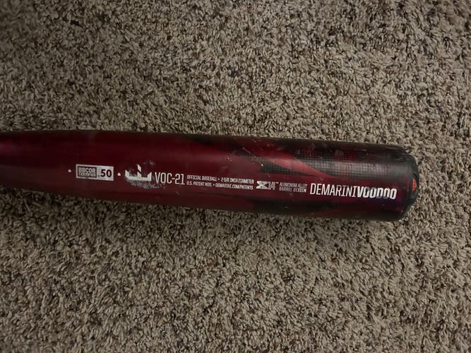 Used BBCOR Certified 2019 DeMarini Alloy Voodoo Bat (-3) 29 oz 32"