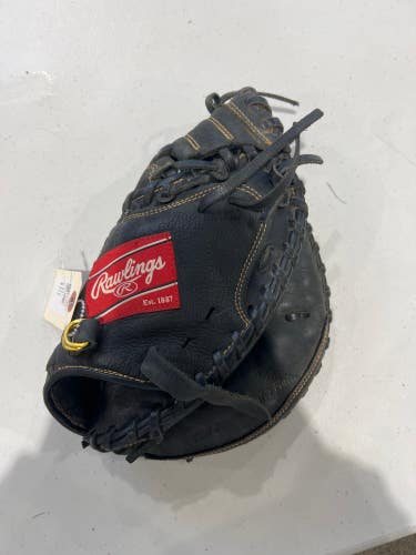 Used Rawlings Right Hand Throw Catcher's Mitt 31.5"
