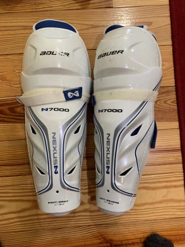Senior Used Bauer Nexus 7000 15" Shin Guard & Large Elbow Pads - Free Shipping