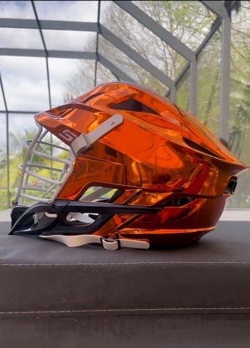 Chrome Orange Cascade S Lacrosse Helmet