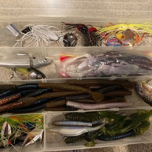 Assorted Bass And Panfish Lure Set with Tackle Box
