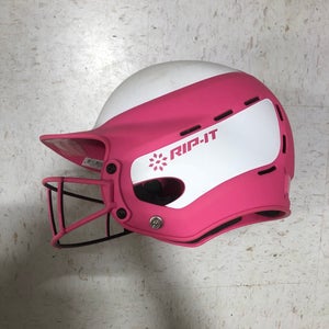 Used Rip It Softball Batting Helmet with Cage (6- 6 7/8)
