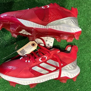 Red Used Women's Men's 3.5 (W 4.5) Molded Adidas Cleat Height Footwear