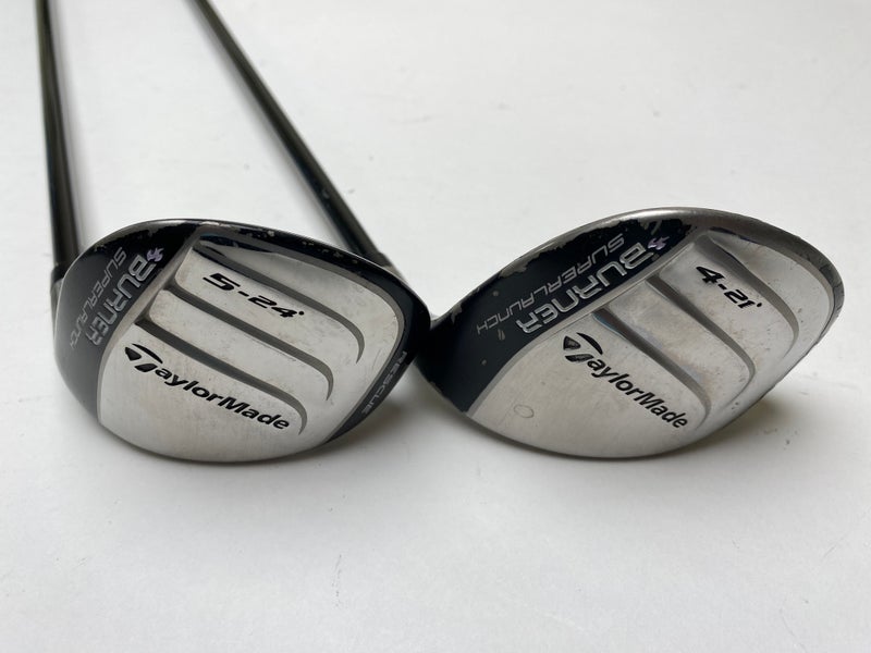 Taylormade Burner Superlaunch 4 & 5 Hybrid Set 21* 24* REAX 50g Ladies RH