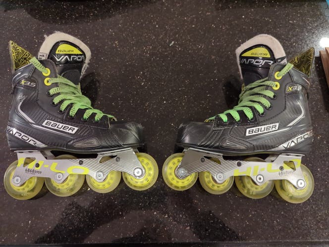 Used Bauer Vapor x3.5 RH Inline Skates Regular Width Size 1.5