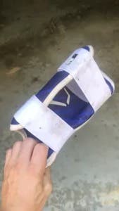 Bundle of Used Blue EvoShield Shin Guard Medium Adult and Elbow Protection Senior