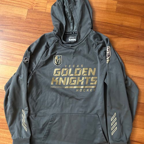 Peyton Krebs 18 Vegas Golden Knights Fanatics Authentic Pro Hoodie Sweatshirt Team Player Issued M