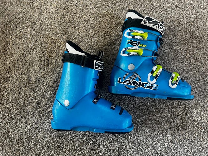 Lange RSJ 60 Junior Race Boots Size Mondo 22.5