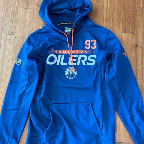 Ryan Nugent-Hopkins Edmonton Oilers Fanatics Authentic Pro Hoodie Sweatshirt Team Player Issued M