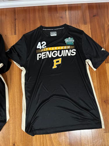 Rust and Kapanen Pittsburgh Penguins Fanatics Authentic Pro Locker Room Shirt Large Player Issue