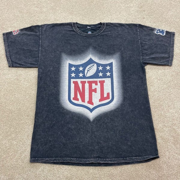 NFL Shield logo shirt Mens Large gray NFL Team Apparel short sleeve shirt