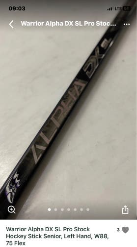 Warrior Alpha DX Stick Bundle 75 Flex, Left