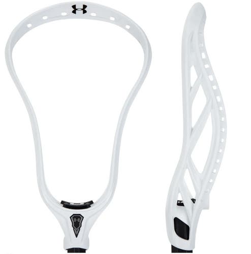 Bundle: 12 white Under Armour Command D Defense Lacrosse Heads unstrung indoor field box