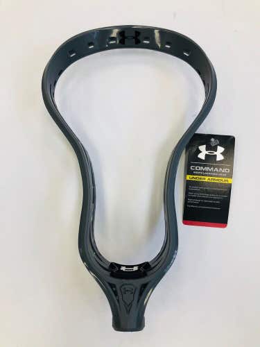 New Under Armour Command Lacrosse Head unstrung indoor outdoor field box Gray