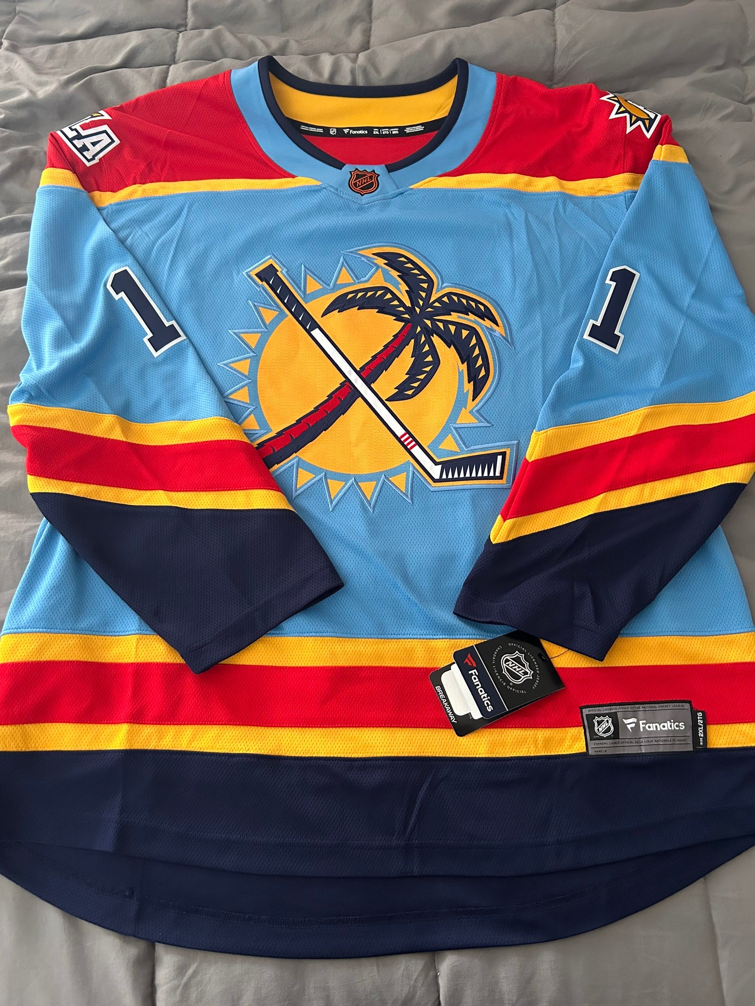 NHL Florida Panthers Fanatics Breakaway Reverse Retro Jersey