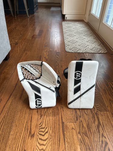 Warrior Ritual G5 Intermediate Hockey Goalie Glove and Blocker