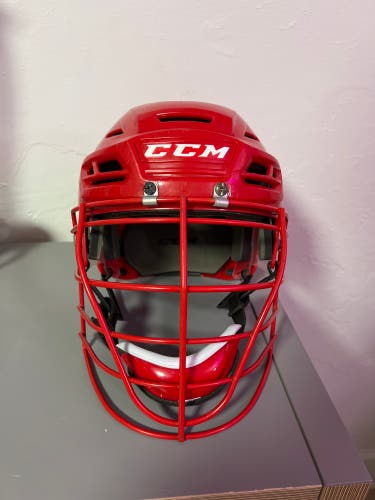 Red Box Lacrosse Helmet - Medium