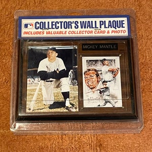 Vintage MLB Mickey Mantle Collector’s Wall Plaque
