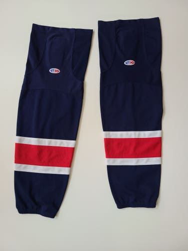 Team USA colors- Senior Large hockey socks-Very good condition
