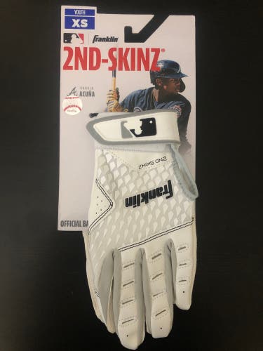 New XS Franklin 2nd-Skinz Batting Gloves