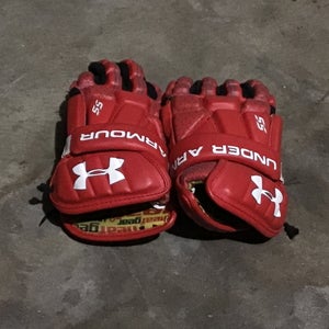 Used Player's Under Armour Lacrosse Gloves 6"