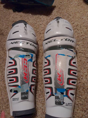 Used CCM Vector Shin Pads