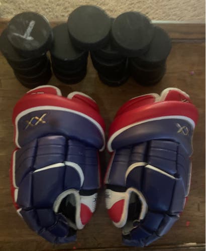 RARE Nike Bauer Vapor XX Air Zoom Hockey Gloves: 14” Senior TEAM USA