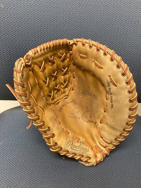 Re-laced/reconditioned Rawlings FJ6 1sr base glove-14’ RHT