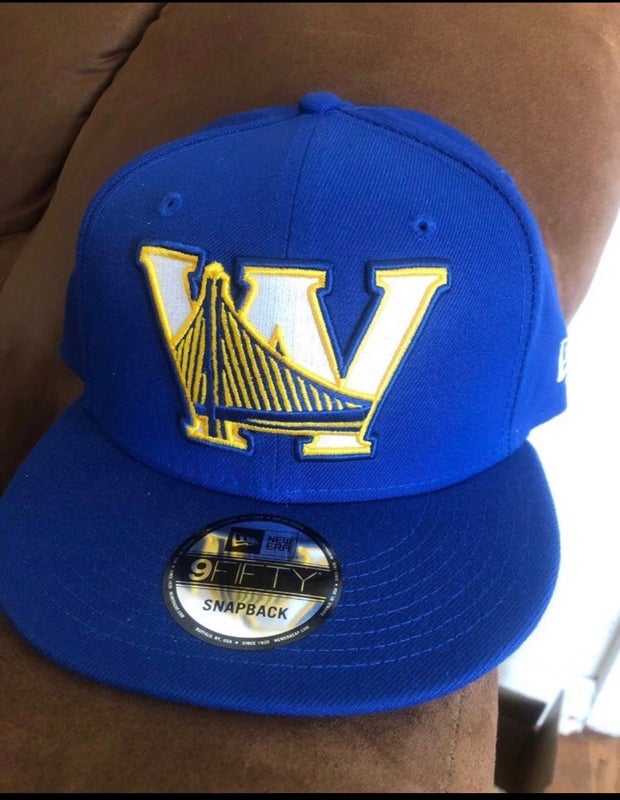 Golden State Warriors New Era 2018 NBA Finals Champions State 9FIFTY  Snapback Adjustable Hat - White/Royal