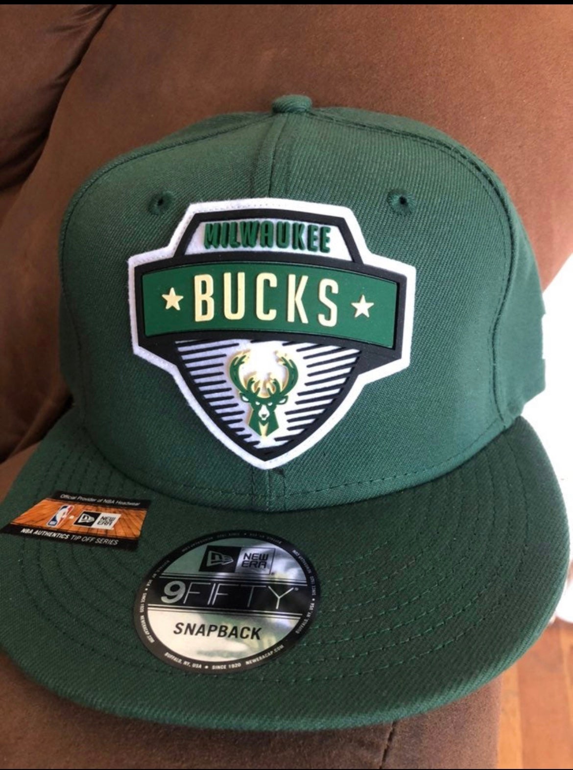 Milwaukee Bucks NBA Basketball Hat Snapback Cap Gray Green Mitchell & Ness  Spell | SidelineSwap