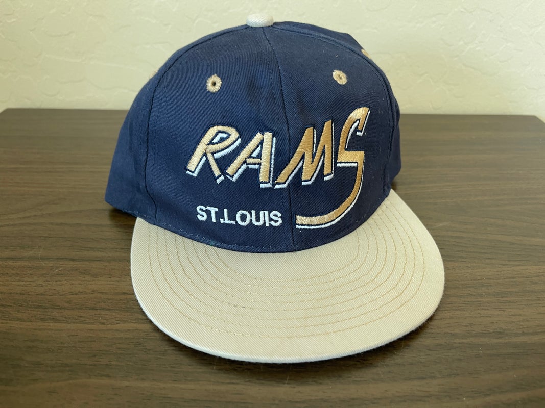 St. Louis Rams NFL FOOTBALL SUPER AWESOME Blue / Gold Snapback Cap Hat!