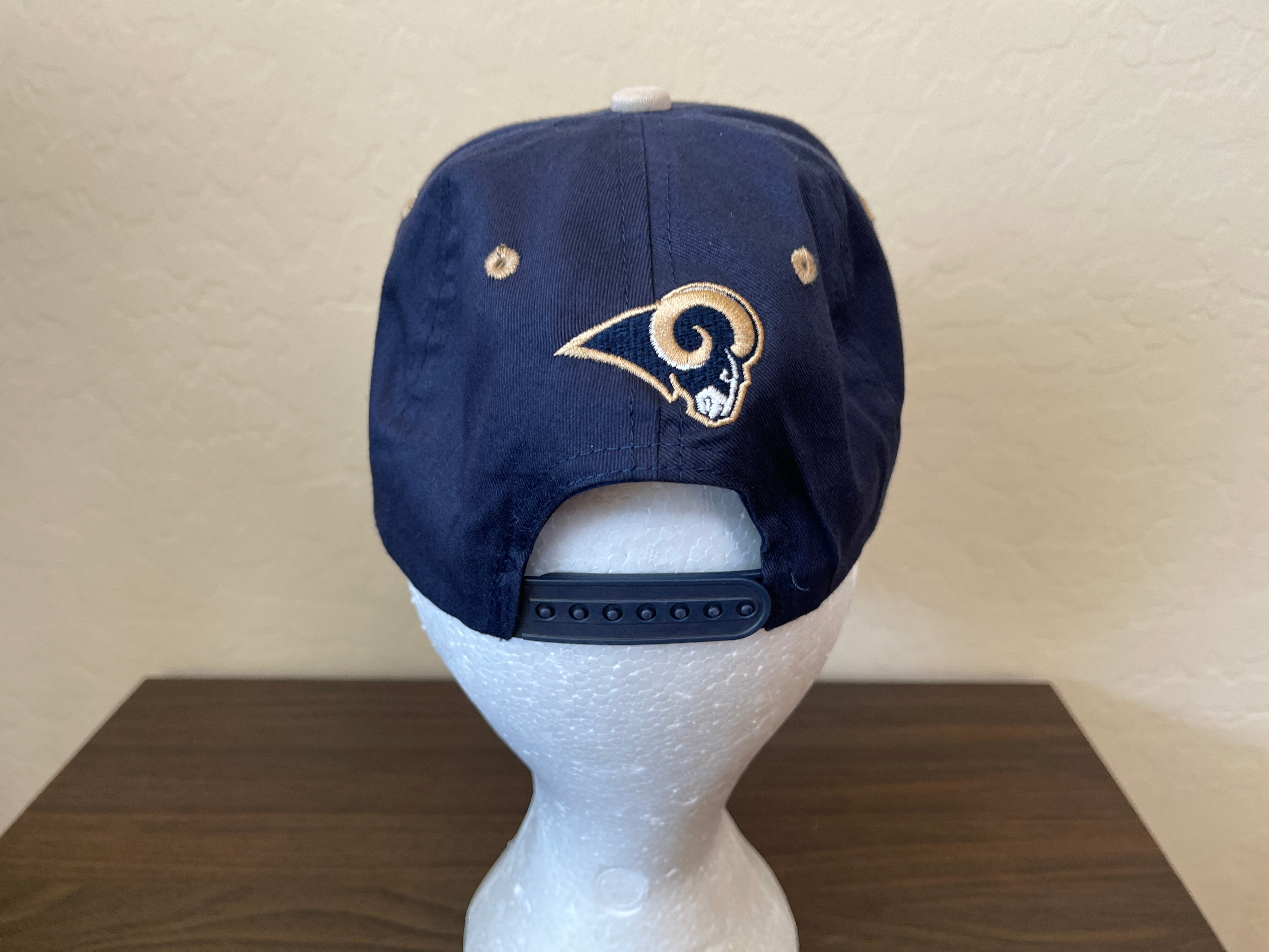 St. Louis Rams NFL FOOTBALL SUPER AWESOME Blue / Gold Snapback Cap Hat!