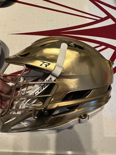 Notre Dame Irish game worn used Cascade helmet