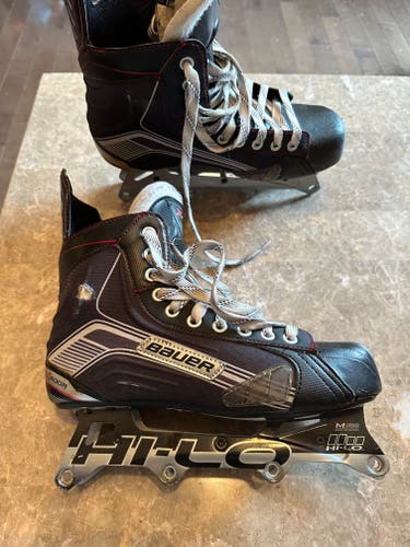 Used Bauer Vapor X400R Inline Skates - 7.5D (Chassis and boot ONLY*)