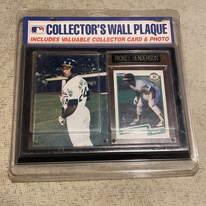 Vintage MLB Rickey Henderson Collector’s Wall Plaque