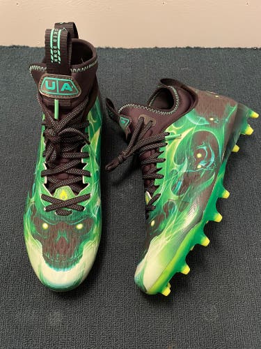 Under Armour Spotlight Lux MC LE “Green Slime” Football Cleats Size 9.5