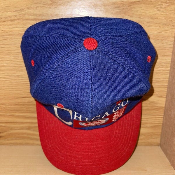 Vintage Chicago Cubs Script Snapback Hat Adjustable MLB 