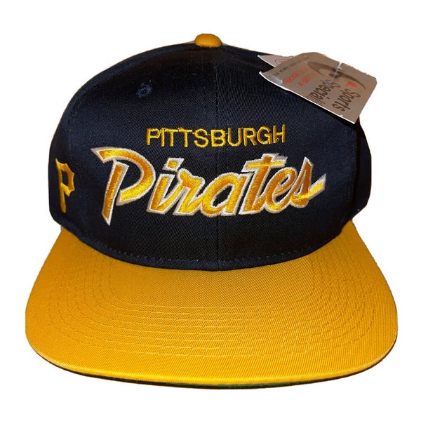Vintage Rare NWT Pittsburgh Pirates Sports Specialties Twill Script  Snapback Hat