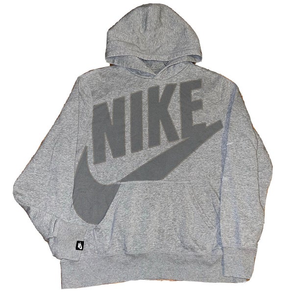 Talje gøre ondt blomst Vintage 2000s Nike Center Swoosh Check Grey Hoodie Travis Scott Size L/XL  RARE | SidelineSwap