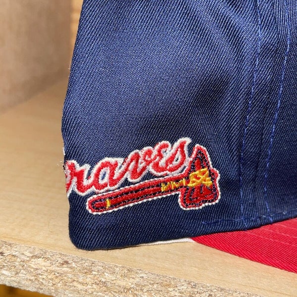 Vintage Atlanta Braves Snapback Hat Sports Specialties Shadow MLB Script  Wool