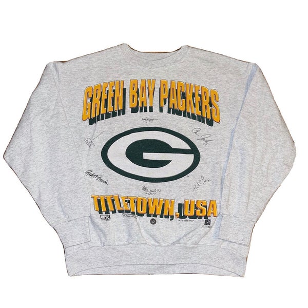 Vintage Green Bay Packers Logo Crewneck Sweatshirt