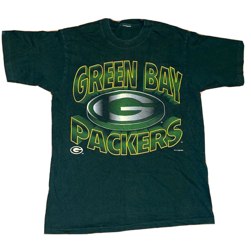 Wyco Vintage 1995 Green Bay Packers Big Print NFL Jersey Shirt