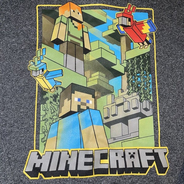 RARE Jinx Minecraft Creeper Graphic Logo Hoodie Sweatshirt Men s