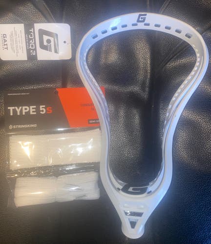 New!! Gait Torq 2 Lacrosse Head with Stringking 5s complete mesh kit valued at $40!!