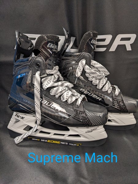 Senior New Bauer Supreme Mach Hockey Skates Size 9.0 Fit 2 NO STEEL